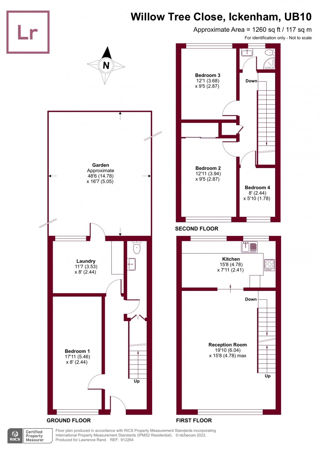 Floorplan for Willow Tree Close, Ickenham, UB10
