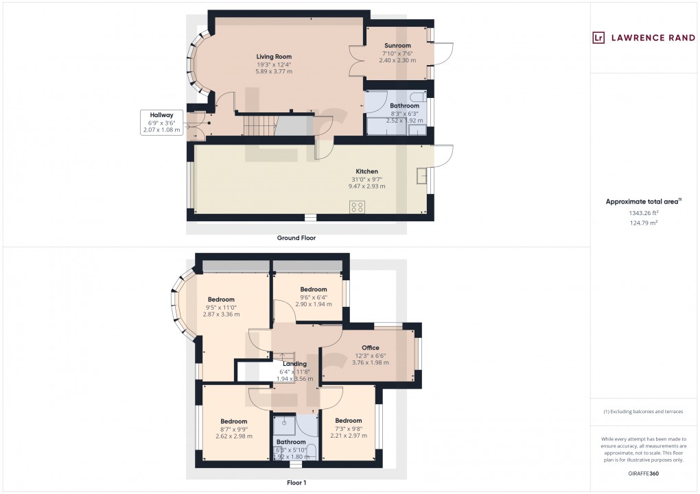 Floorplan for Seaton Gardens, Ruislip, HA4
