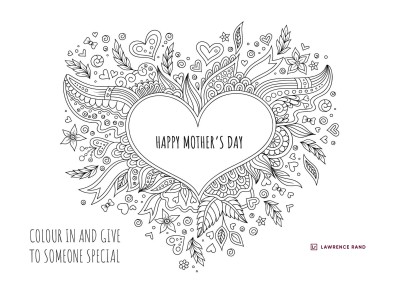 Mother's Day colouring 
