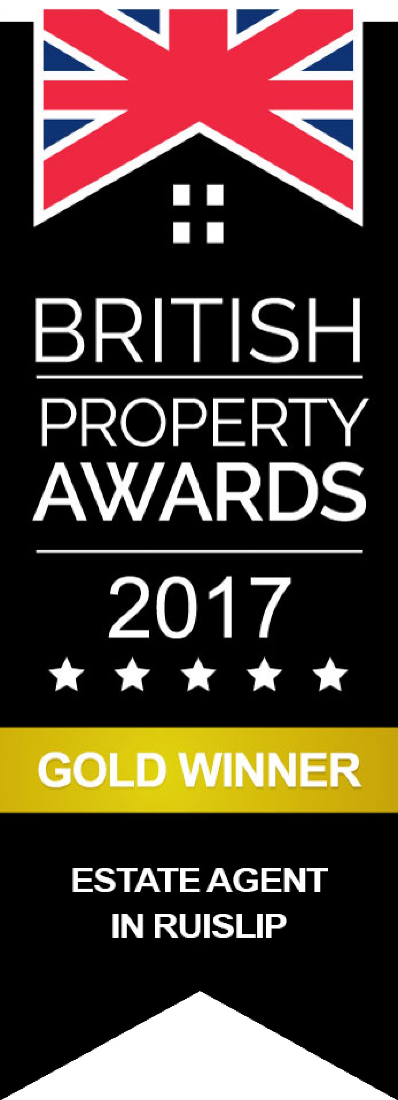 We have Won Best Independent Estate Agent in Ruislip!