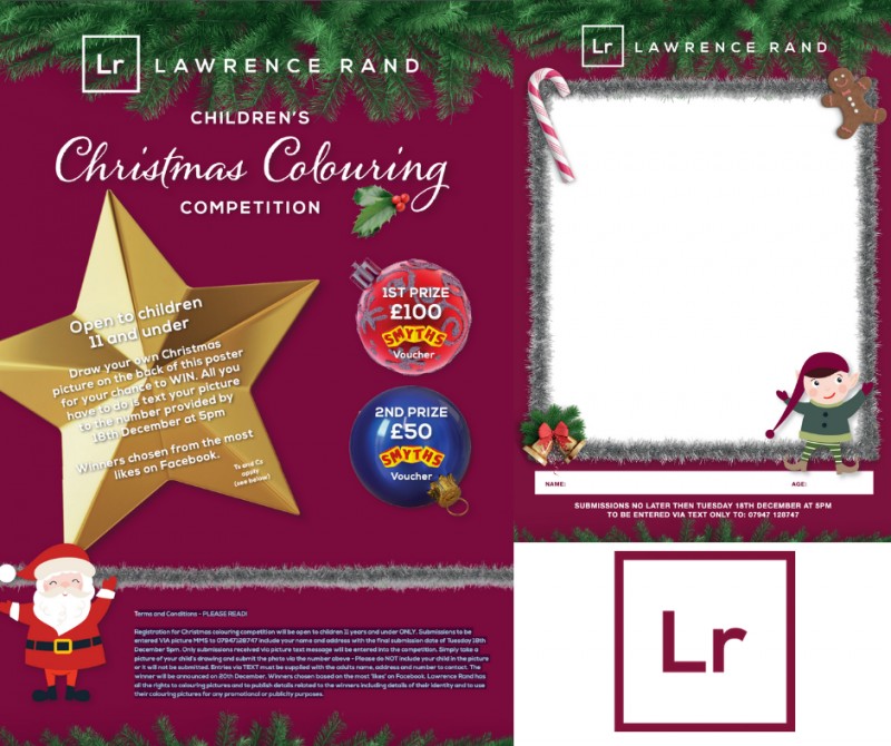 The Lawrence Rand Children's Christmas Colouring Competition 