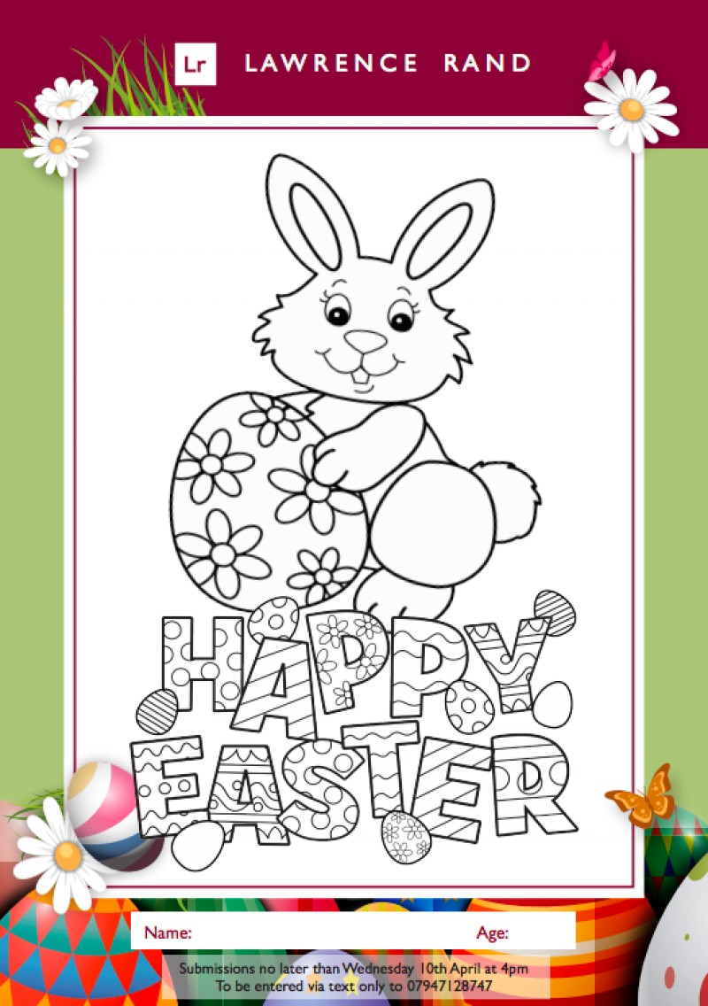 Lawrence Rand Children's Easter Colouring Competition 2019